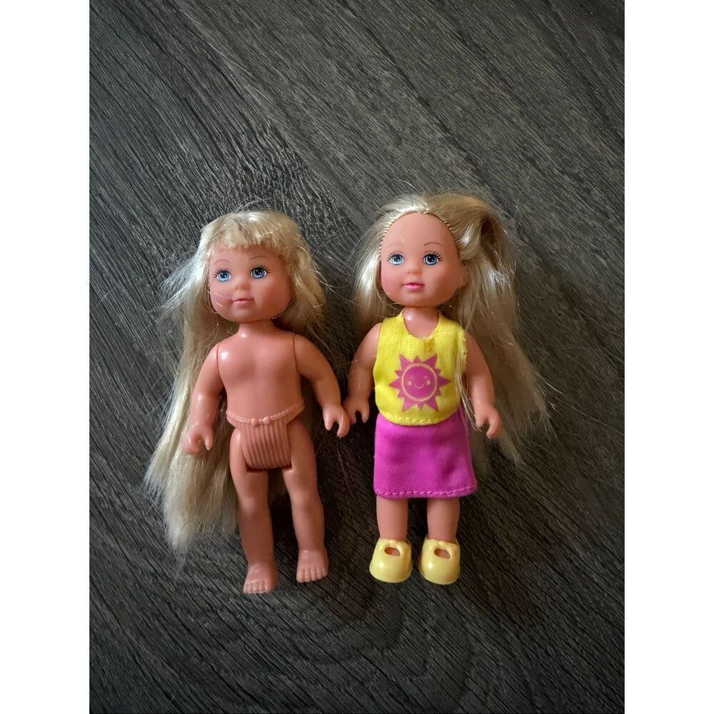 Simba  dolls with long blonde hair 5”